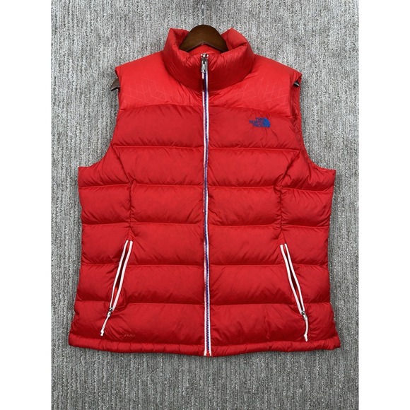The North Face Jackets & Blazers - The North Face Village 700 RU14 Women's XL Down Puffer Vest Red White Blue